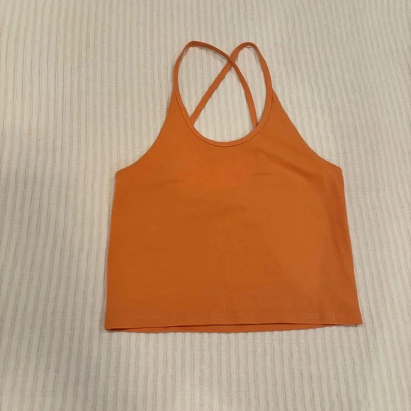 American Eagle Womens Convertible Strap Tank Top Orange Size Medium - Picture 1 of 5
